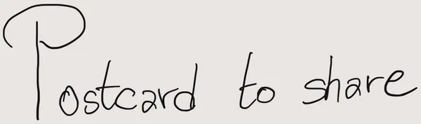 Postcard to share